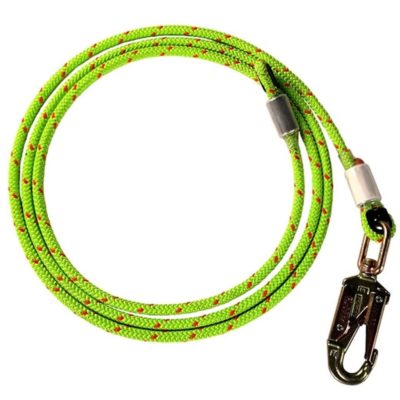 Rope logic's 1/2in wirecore flipline swivel snap 15'