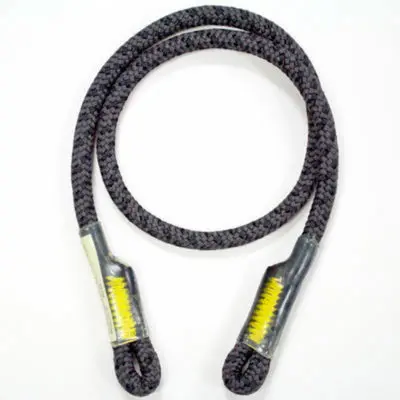 8mm Grizzly Spliced Black BeeLine 30in Eye To Eye Tail
