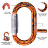 Omega Pacific Raider+ Aluminum Keylock 3-Stage Quik-Lok Eye of The Tiger - Image 2
