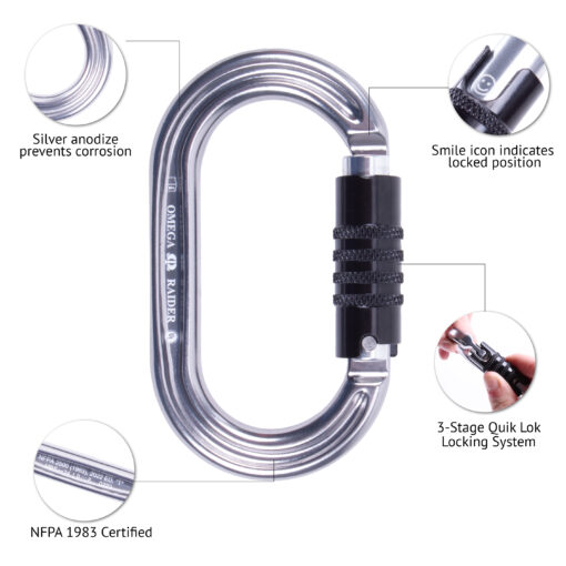 Omega Pacific Raider Aluminum Keylock 3-Stage Quik-Lok NFPA - Image 3