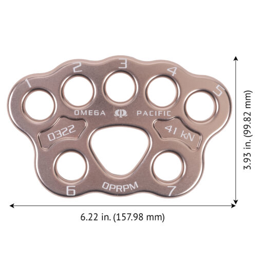 Omega Pacific Medium Aluminum Rigging Plate NFPA - Image 4
