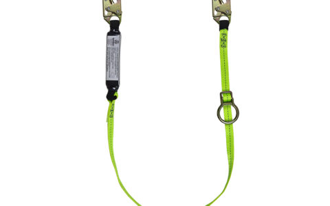 Safewaze 6′ Tie Back Ring Energy Absorbing Lanyard w/ Snap Hook