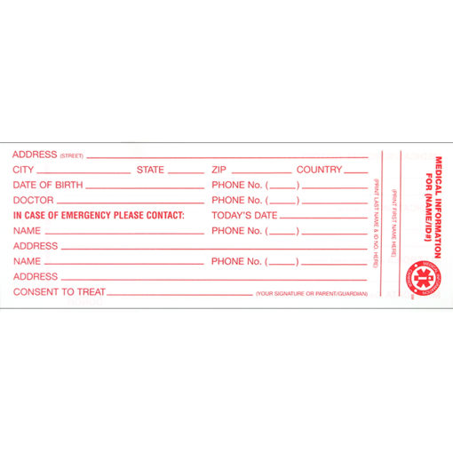 MEDICAL INFORMATION CARRIER SYSTEM 10 PACK - Image 3