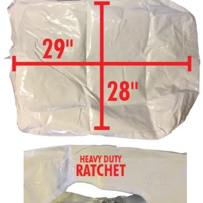 Ratcheting bucket cover