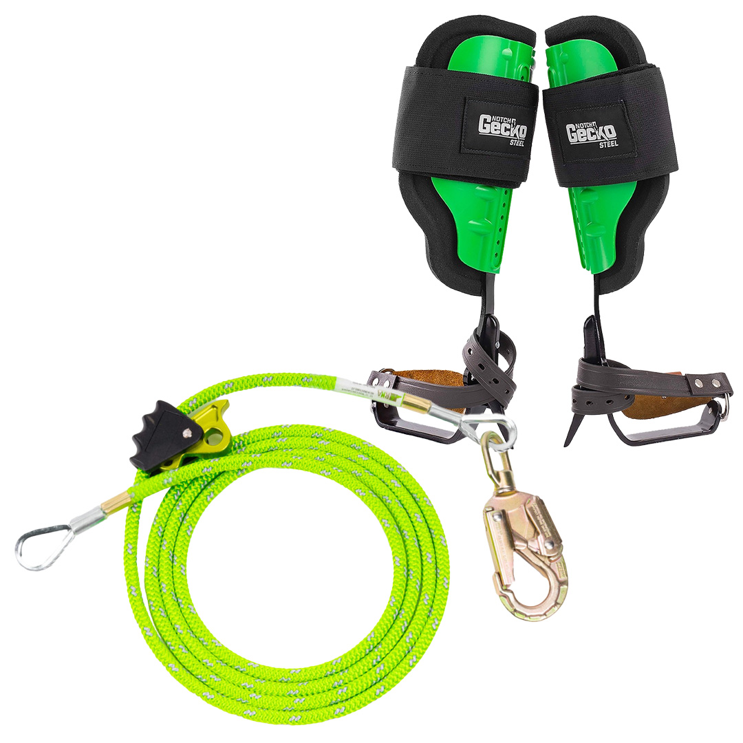 1/2 X 8' Steel Core tree climbing kit ，flipline for climbing trees,  climbing tree equipment，arborist，tree climbing harness