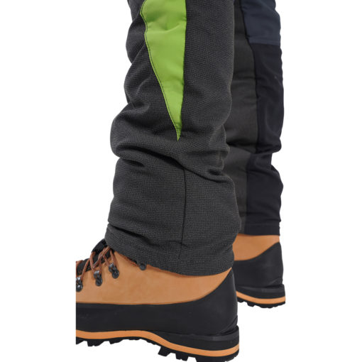 Clogger zero gen2 light and cool men's arborist ul chainsaw pants - grey/green